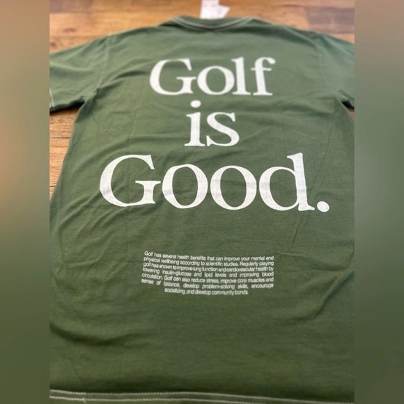 URBAN OUTFITTERS Green Golf is
Good T-Shirt with Smiley Face - Picture 2 of 9